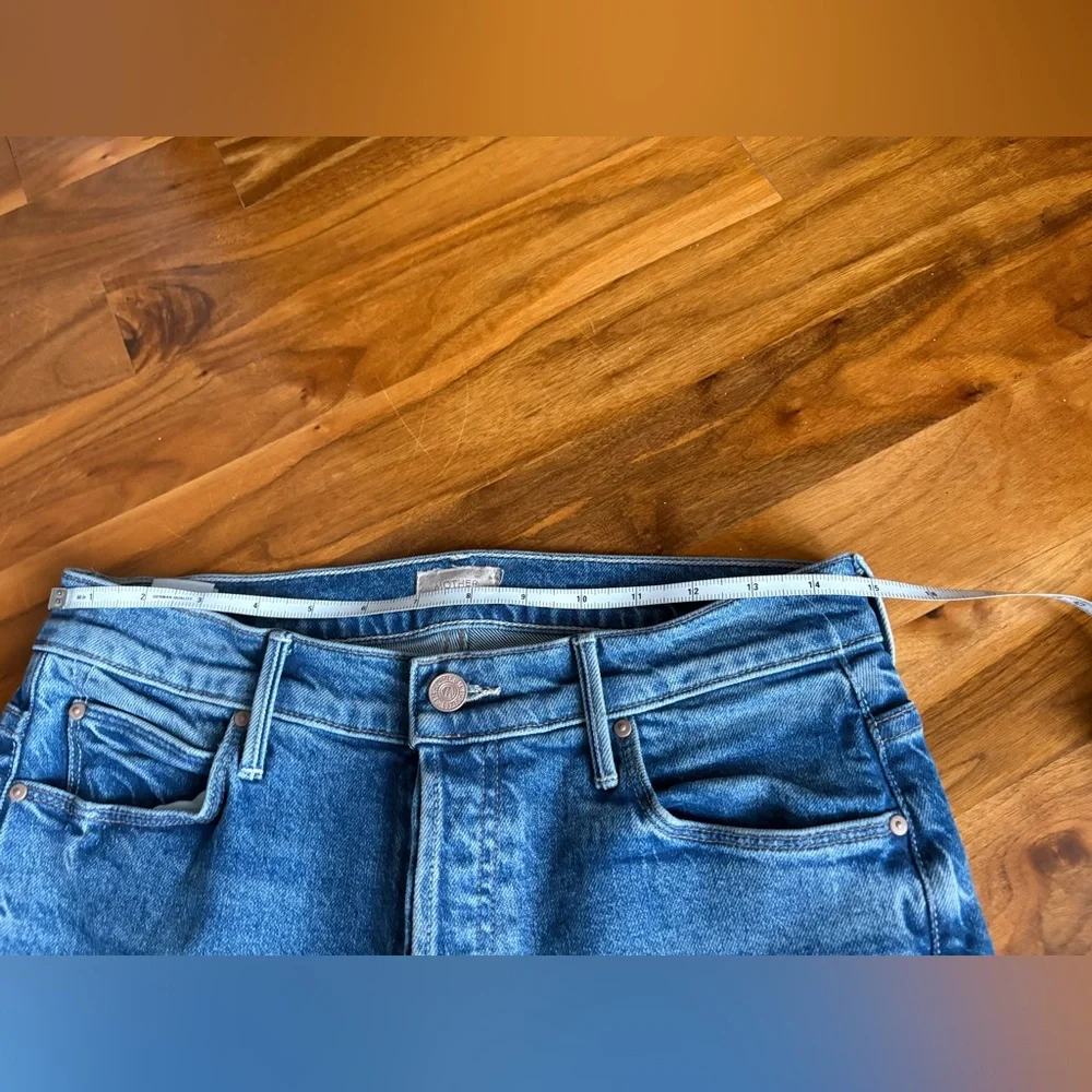 MOTHER Blue Button-Fly Jeans, ECU - Picture 11 of 17